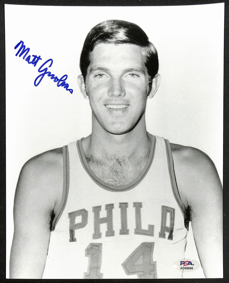 Matt Goukas Signed/Autographed 8x10 Photo Philadelphia 76ers PSA 195004