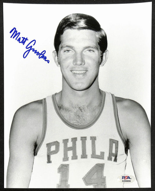 Matt Goukas Signed/Autographed 8x10 Photo Philadelphia 76ers PSA 195004