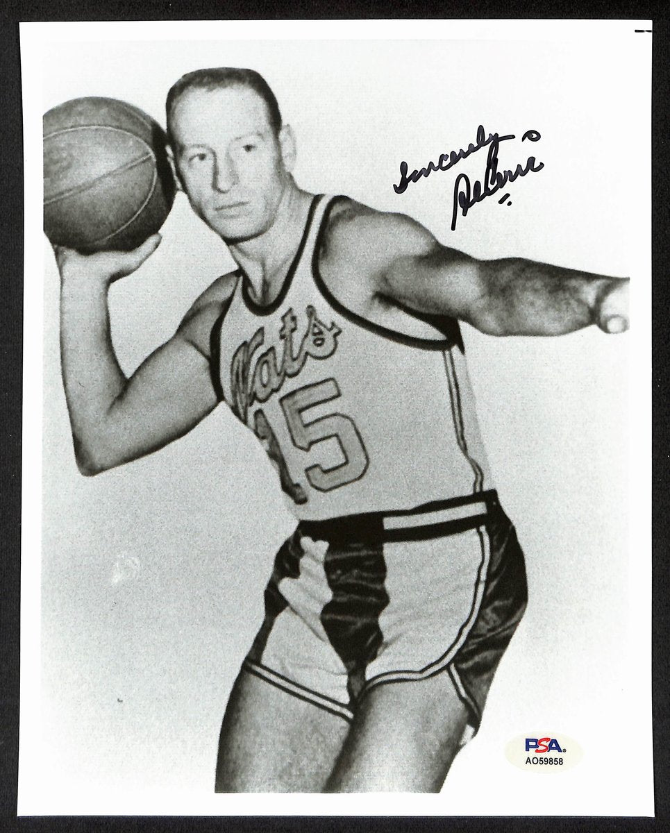 Al Cervi HOF Signed/Autographed 8x10 Photo Syracuse Nationals PSA 195006