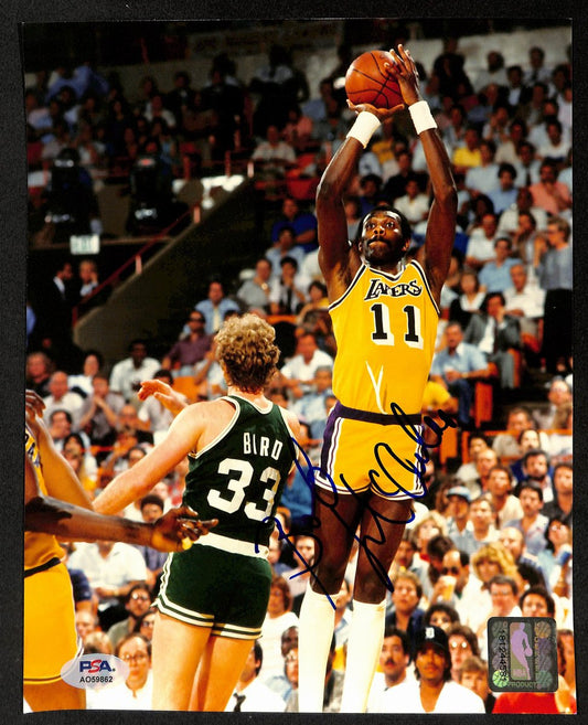 Bob McAdoo HOF Signed/Autographed 8x10 Photo Los Angeles Lakers PSA 195007