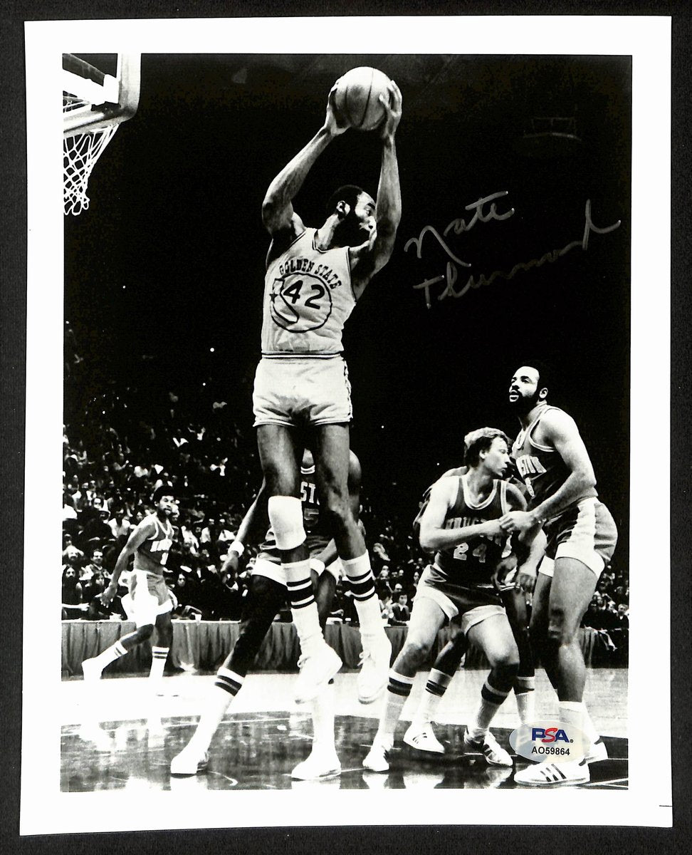 Nate Thurmond HOF Signed/Auto 8x10 Photo Golden State Warriors PSA 195009