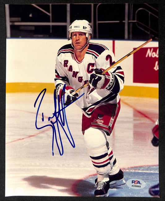 Brian Leetch HOF Signed/Autographed 8x10 Photo New York Rangers PSA 195018