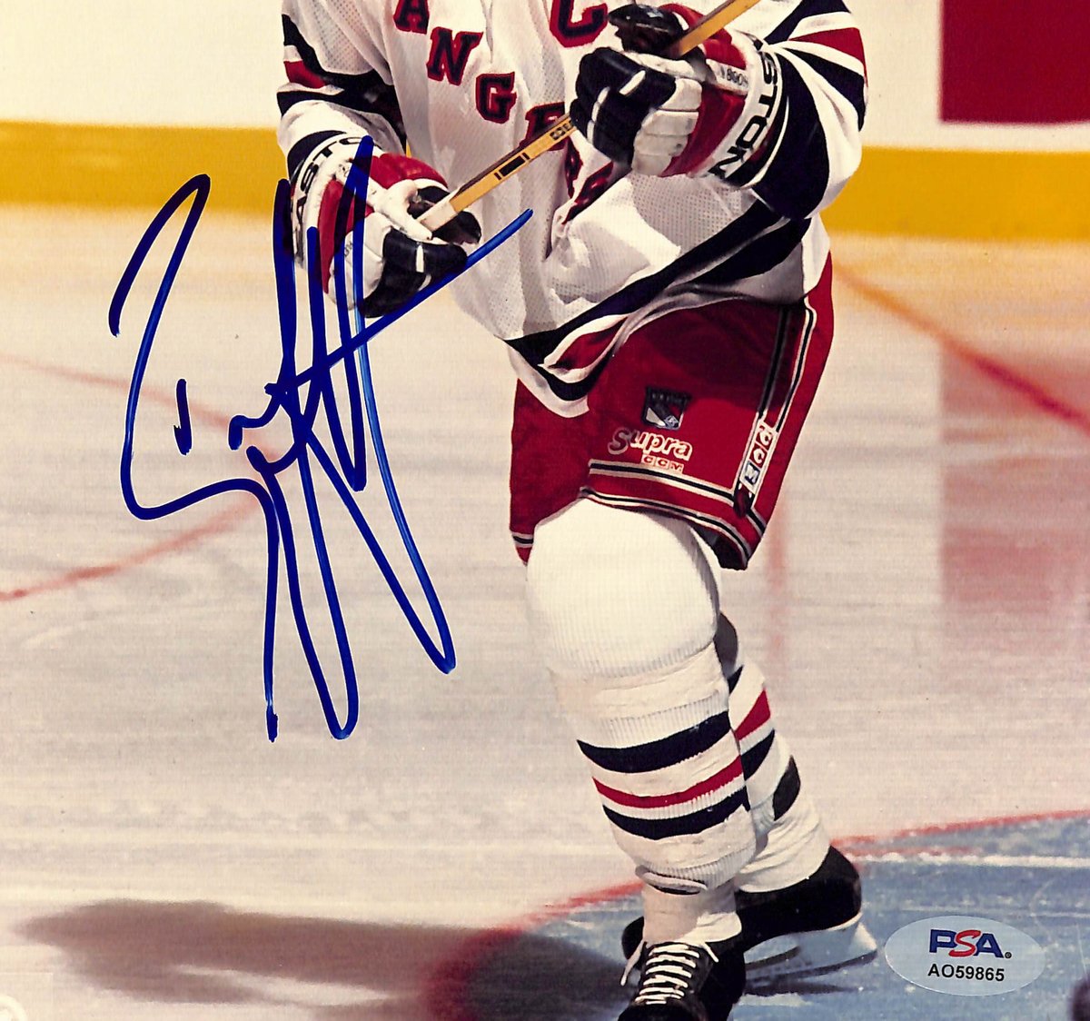 Brian Leetch HOF Signed/Autographed 8x10 Photo New York Rangers PSA 195018