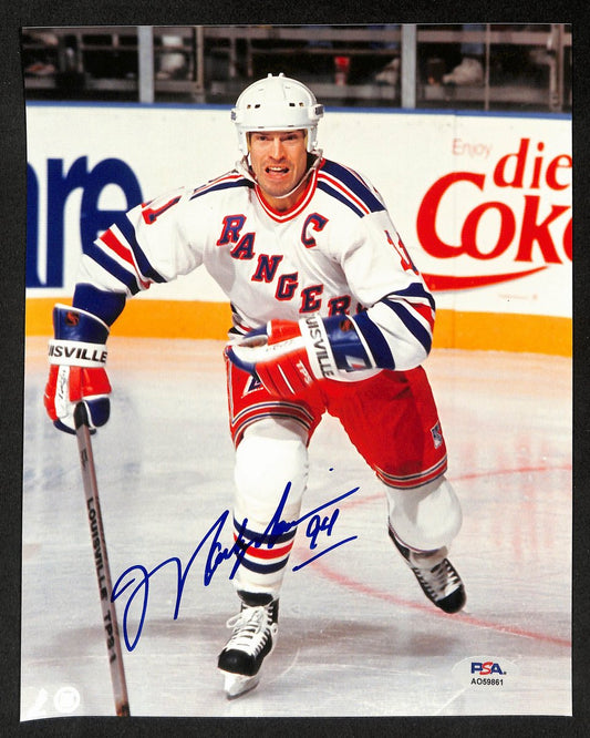 Mark Messier HOF Signed/Autographed 8x10 Photo New York Rangers PSA 195019