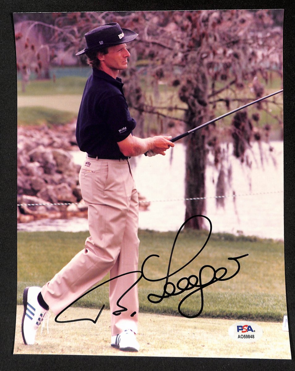 Bernhard Langer Signed/Autographed 8x10 Photo PGA Champ PSA 195024