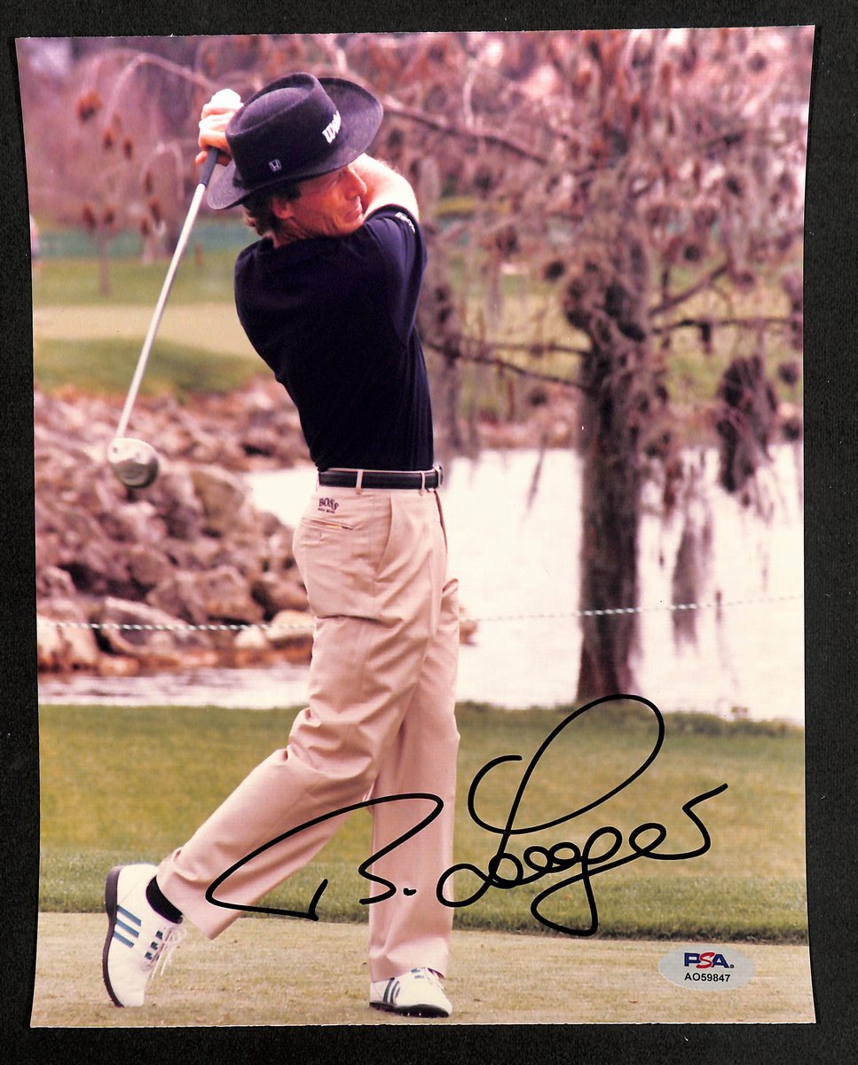 Bernhard Langer Signed/Autographed 8x10 Photo PGA Champ PSA 195025