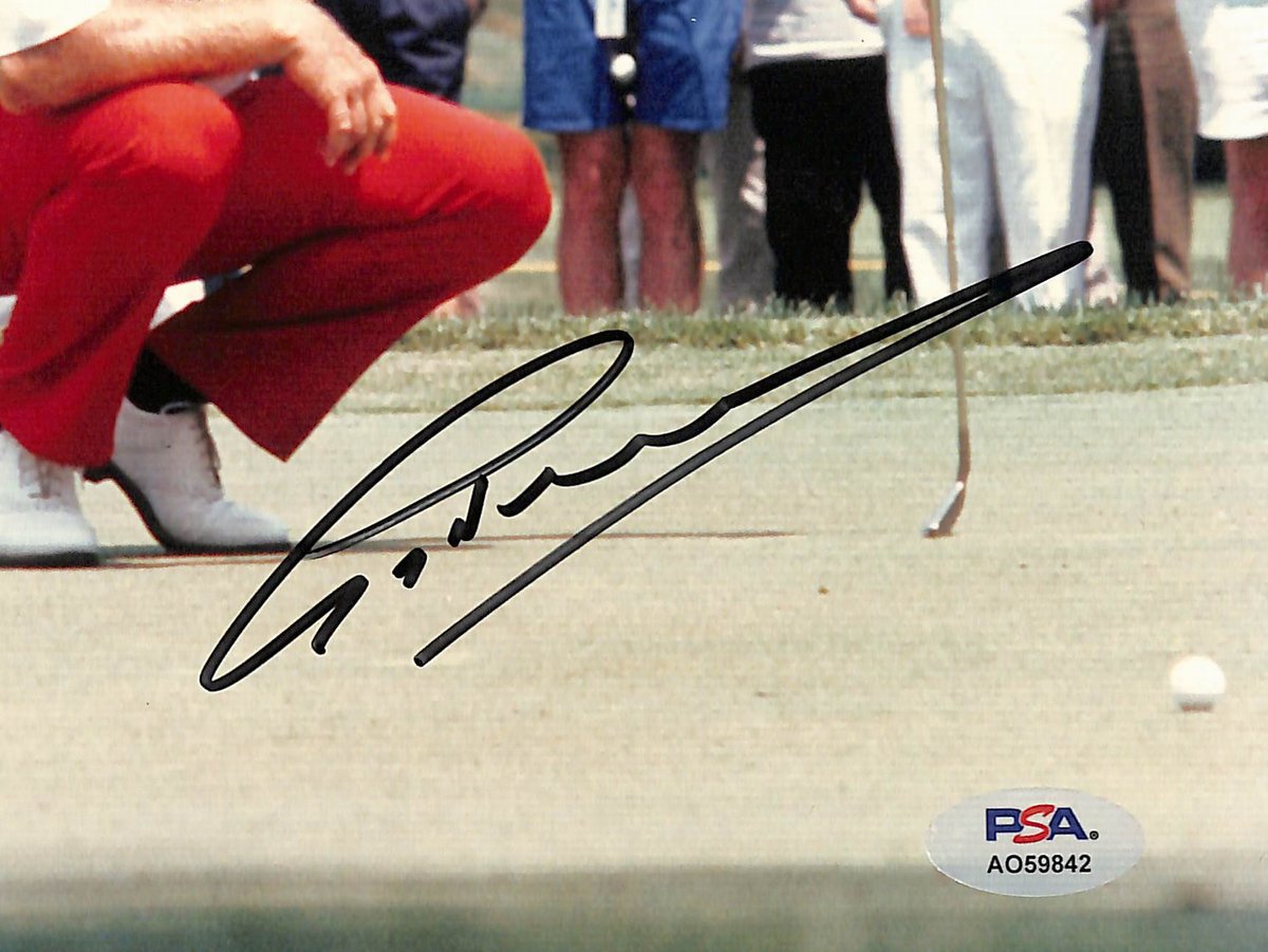 Greg Norman Signed/Autographed 8x10 Photo PGA Champ PSA 195030