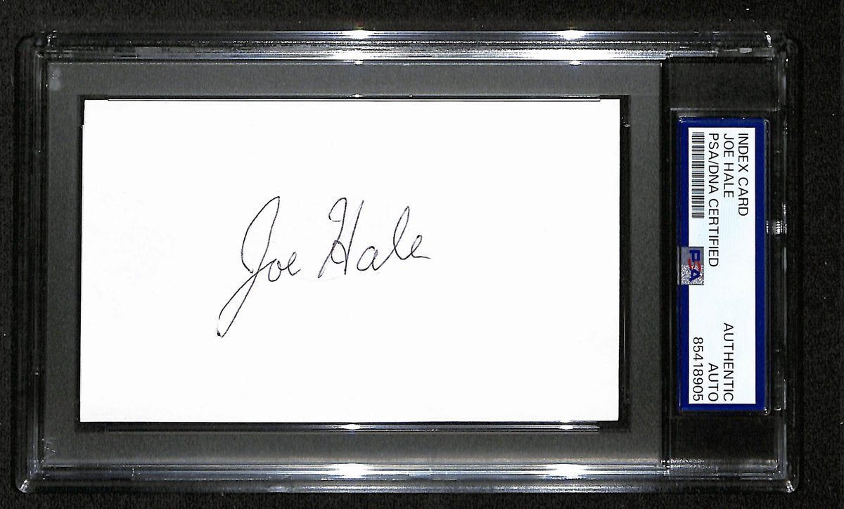 Joe Hale Signed/Autographed Index Card Cartoonist "Disney" PSA/DNA 193799