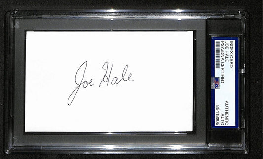 Joe Hale Signed/Autographed Index Card Cartoonist "Disney" PSA/DNA 193799