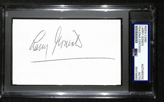 Larry Gonick Signed/Autographed 3x5 Index Card Cartoonist PSA/DNA 193806