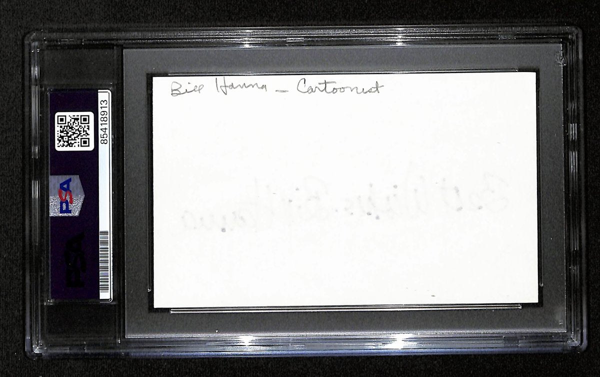 George Evans Signed/Autographed Cut on 3x5 Index Card Cartoonist PSA/DNA 193827