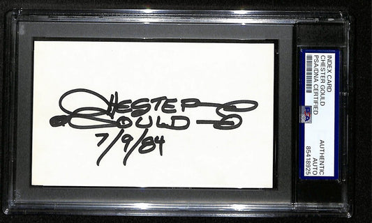 Chester Gould Signed/Auto Index Card Cartoonist "Dick Tracy" PSA/DNA 193833