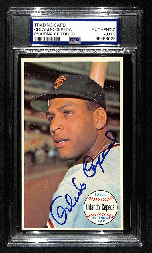 Orlando Cepeda HOF Signed 1964 TOPPS Giants Card #55 Giants PSA/DNA 194427