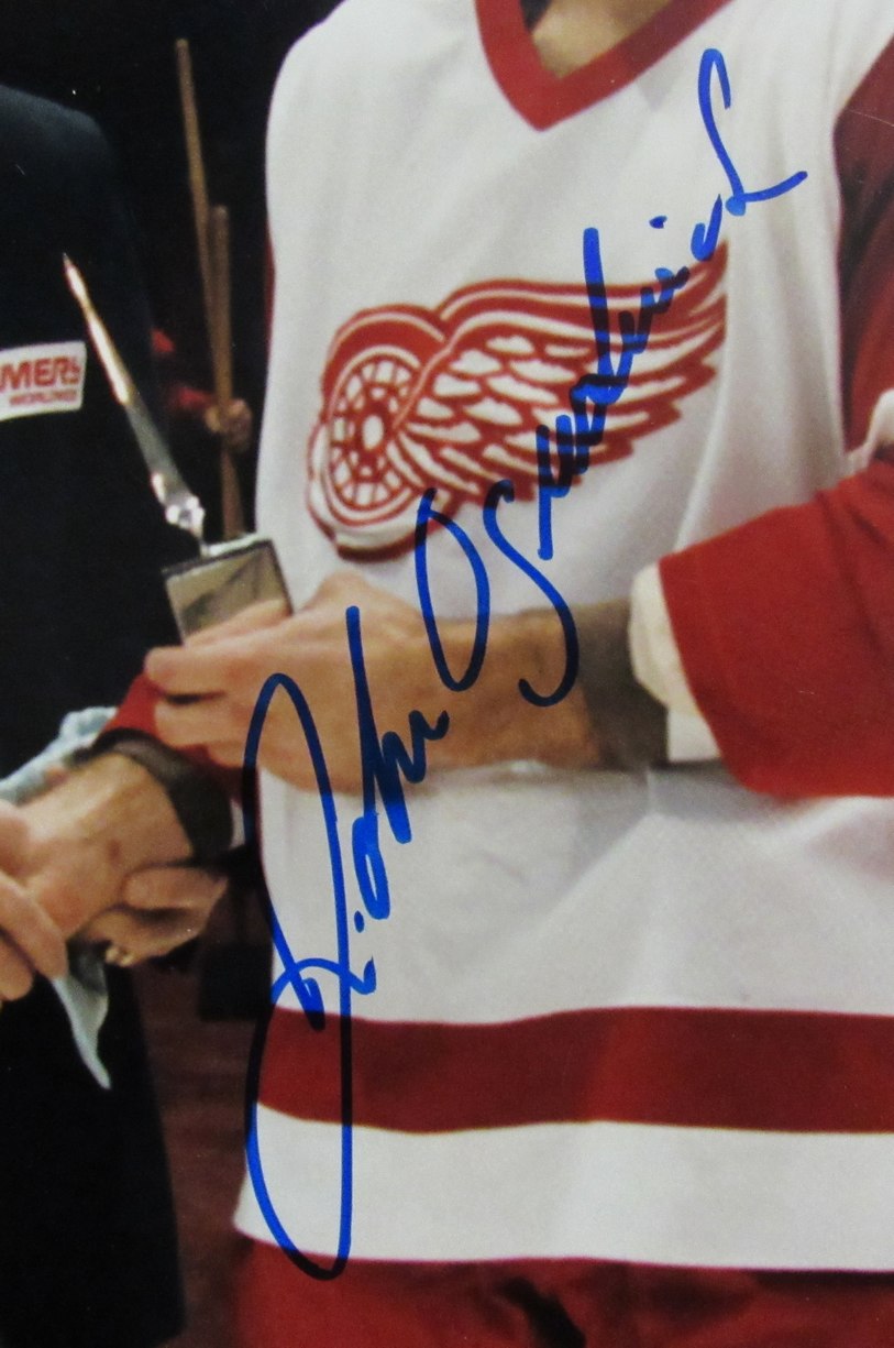 Gordie Howe/John Ogrodnick Signed 8x12 Photo Detroit Redwings PSA/DNA 194047