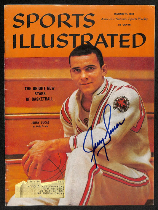 Jerry Lucas Signed 1/11/1960 Sports Illustrated Magazine Ohio State JSA 194478