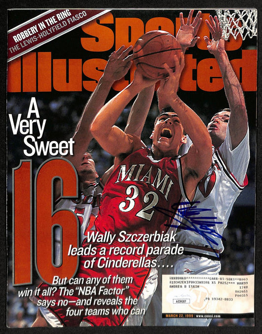Wally Szczerbia Signed 3/22/1999 Sports Illustrated Magazine Miami JSA 194480