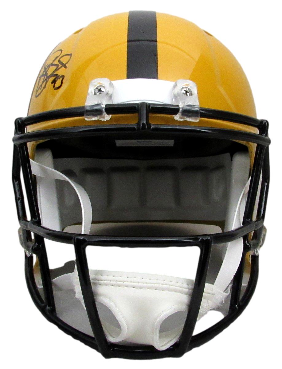 Troy Polamalu HOF Signed Full Size Replica T/B Helmet Steelers Beckett 194761