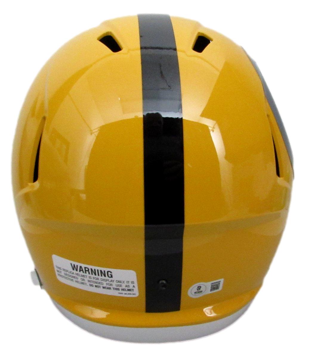 Troy Polamalu HOF Signed Full Size Replica T/B Helmet Steelers Beckett 194761