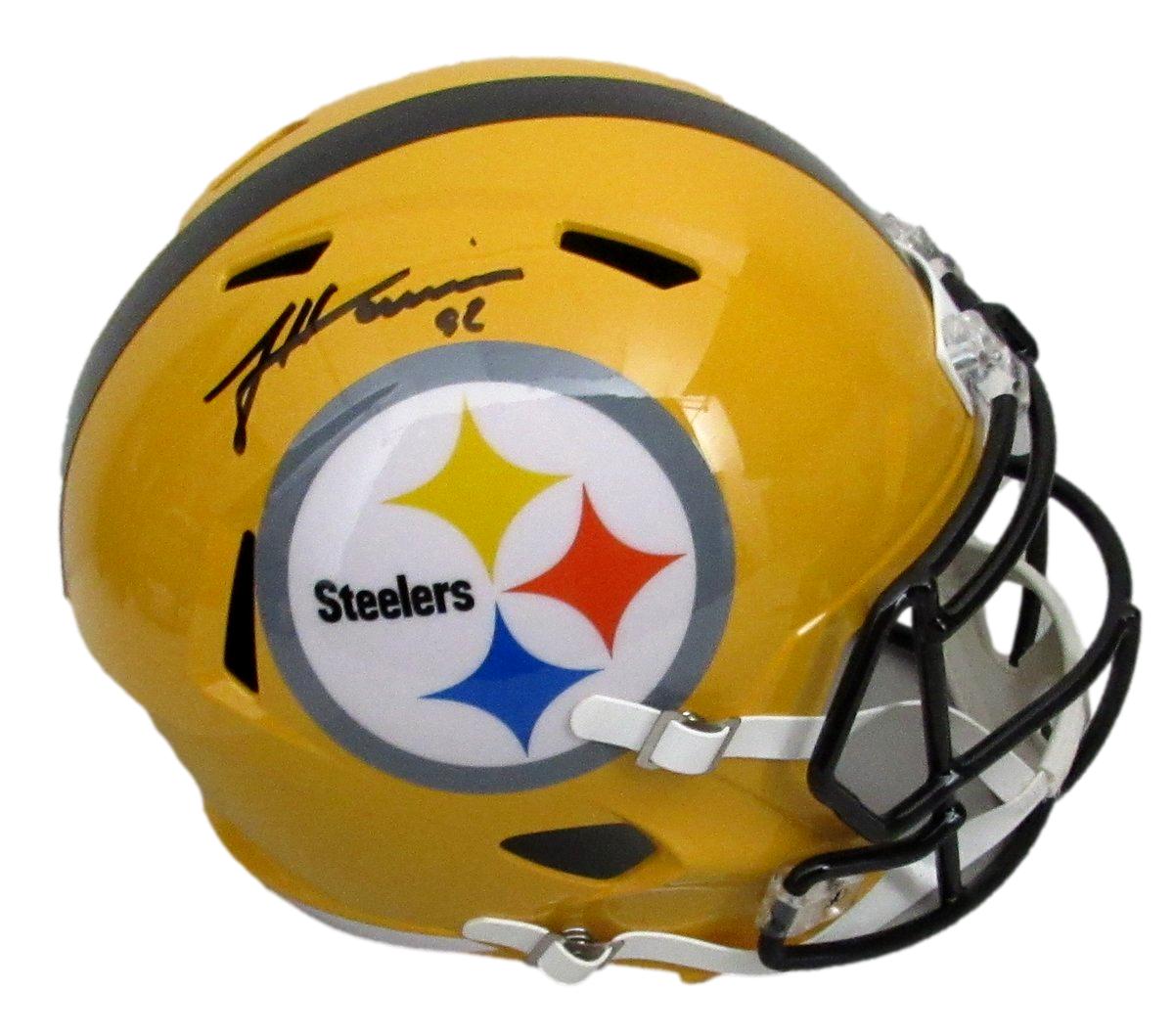 James Harrison Signed Full Size Replica T/B Helmet Steelers Beckett 194765
