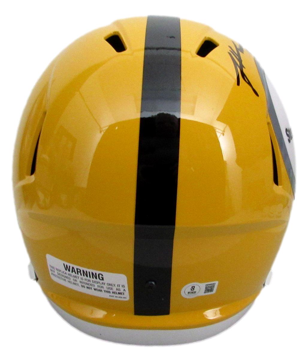James Harrison Signed Full Size Replica T/B Helmet Steelers Beckett 194765