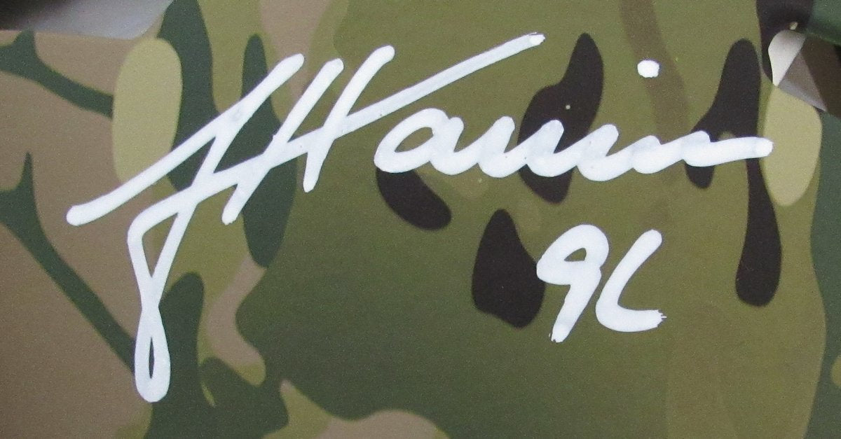 James Harrison Signed Full Size Authentic Camo Helmet Steelers Beckett 194767