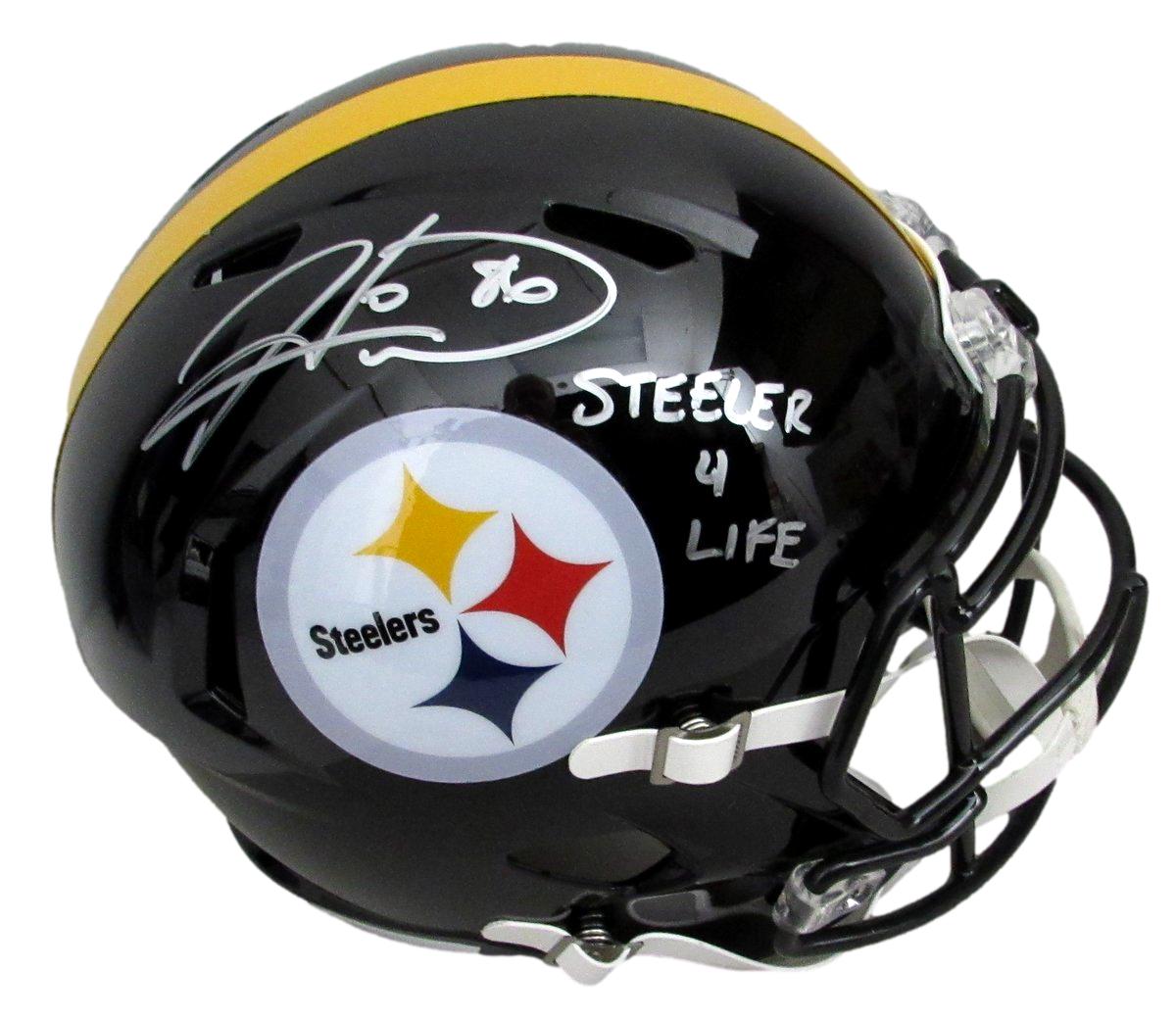 Hines Ward Signed/Auto Full Size Speed Replica Helmet Steelers Beckett 194768
