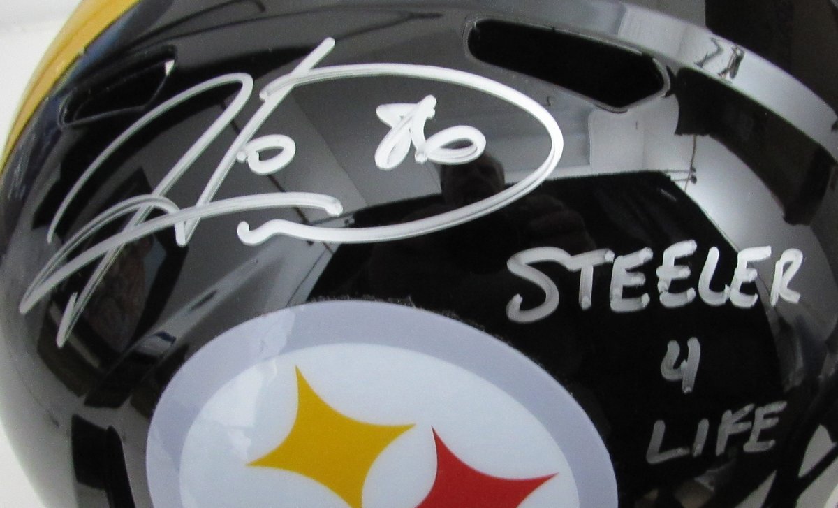 Hines Ward Signed/Auto Full Size Speed Replica Helmet Steelers Beckett 194768