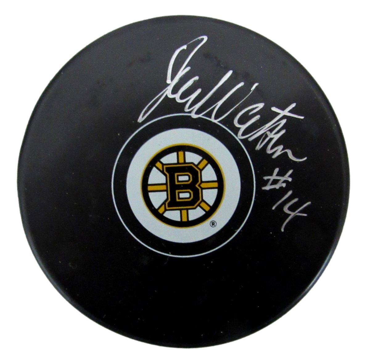 Joe Watson Signed/Autographed Boston Bruins Logo Hockey Puck Beckett 194769