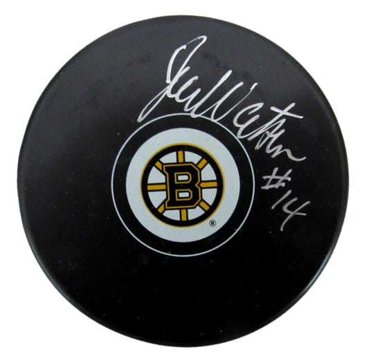 Joe Watson Signed/Autographed Boston Bruins Logo Hockey Puck Beckett 194769