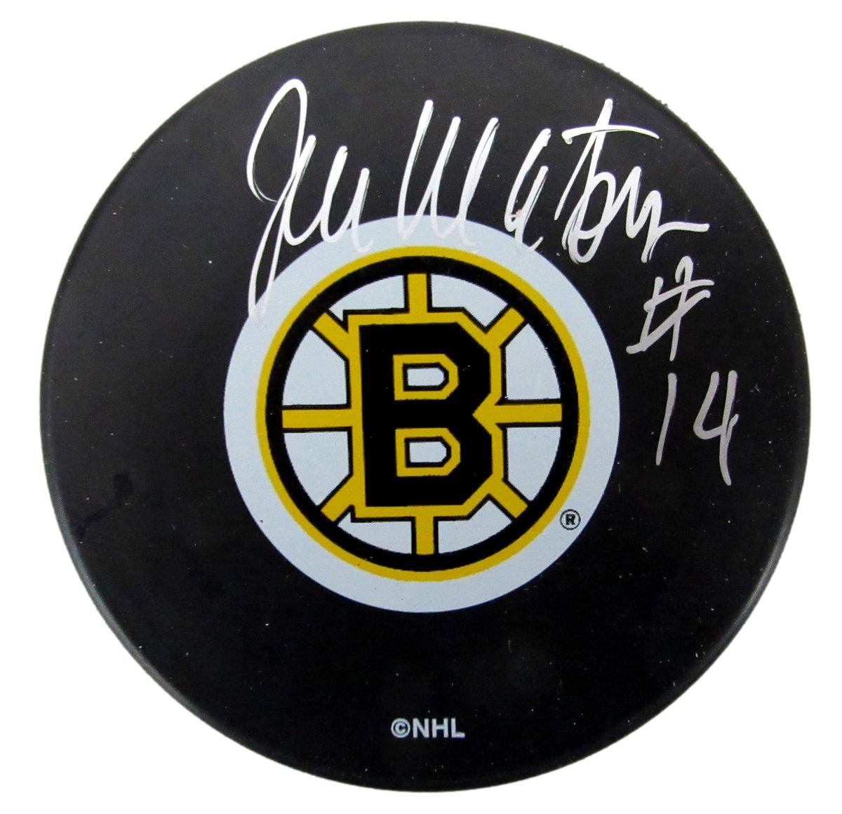 Joe Watson Signed/Autographed Boston Bruins Logo Hockey Puck Beckett 194770