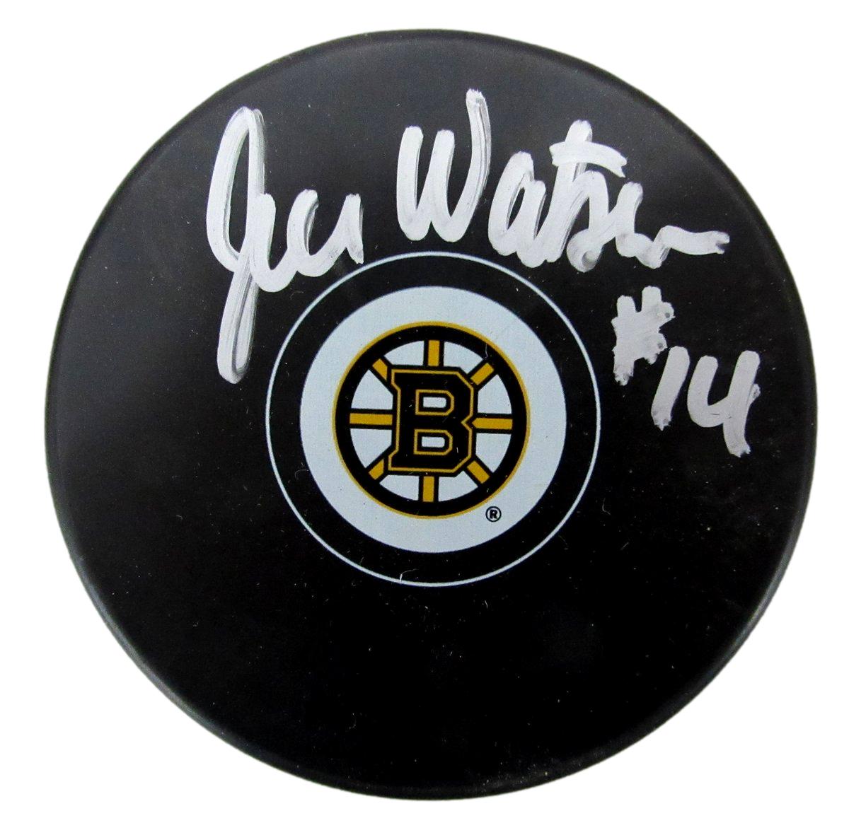 Joe Watson Signed/Autographed Boston Bruins Logo Hockey Puck Beckett 194771