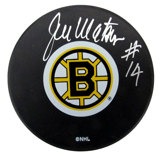 Joe Watson Signed/Autographed Boston Bruins Logo Hockey Puck Beckett 194772