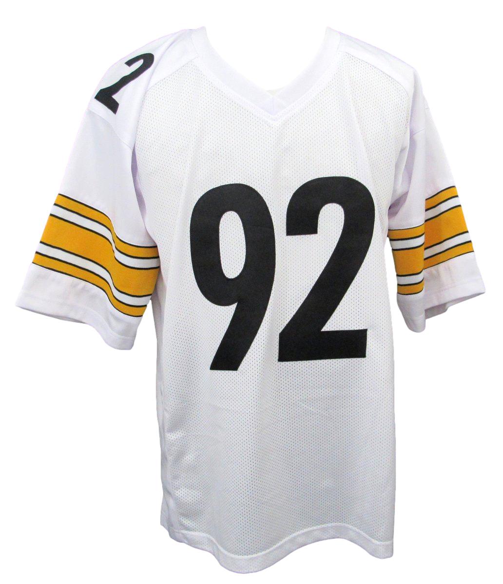 James Harrison Signed/Autographed Steelers White Custom Jersey Beckett 194773