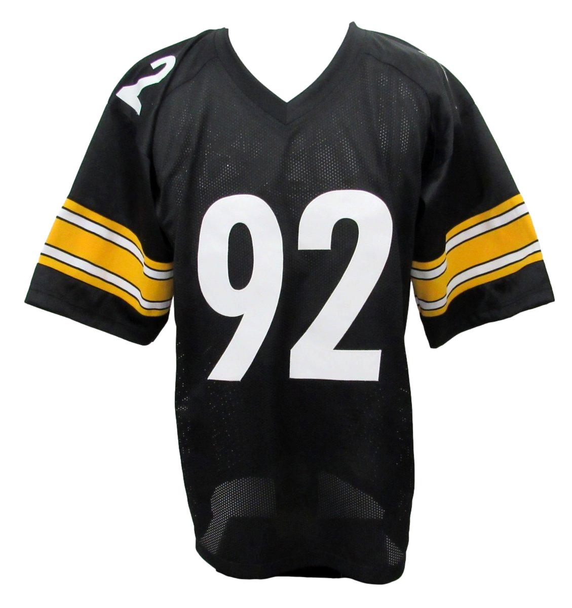 James Harrison Signed/Autographed Steelers Black Custom Jersey Beckett 194774