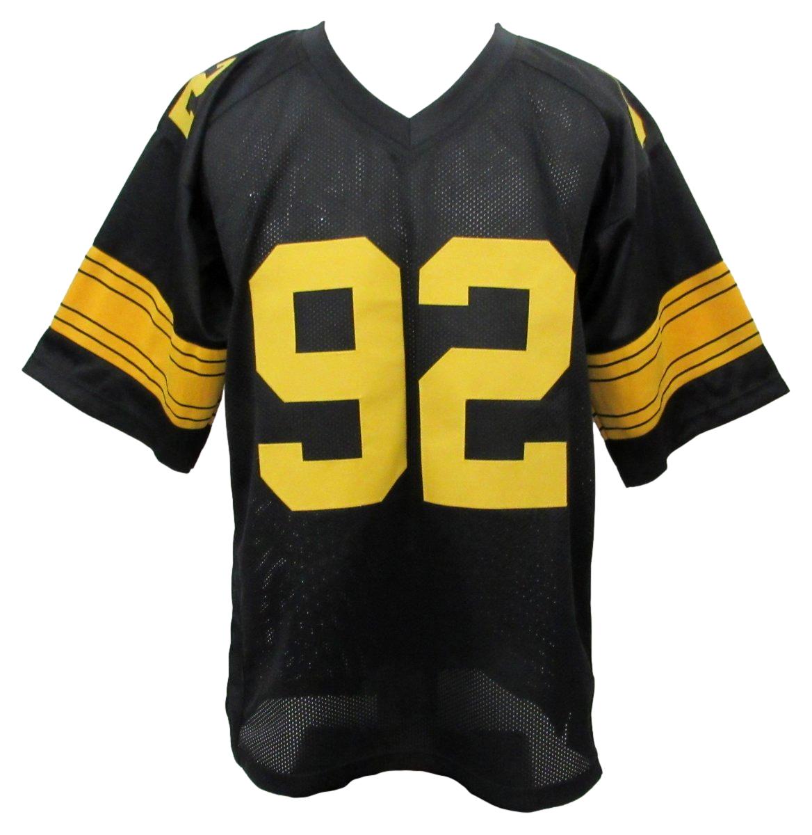 James Harrison Signed/Auto Steelers Black/Yellow Custom Jersey Beckett 194775