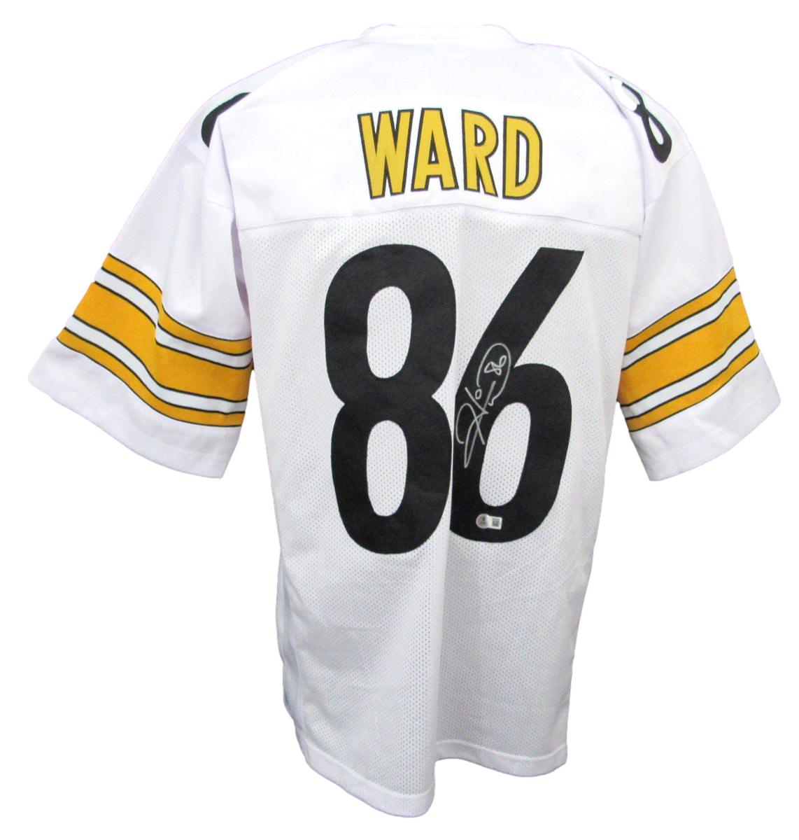 Hines Ward Signed/Autographed Steelers White Custom Jersey Beckett 194776