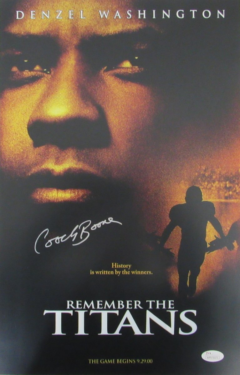 Herman Boone Signed/Auto 11x17 Movie Poster "Remember the Titans" JSA 194779