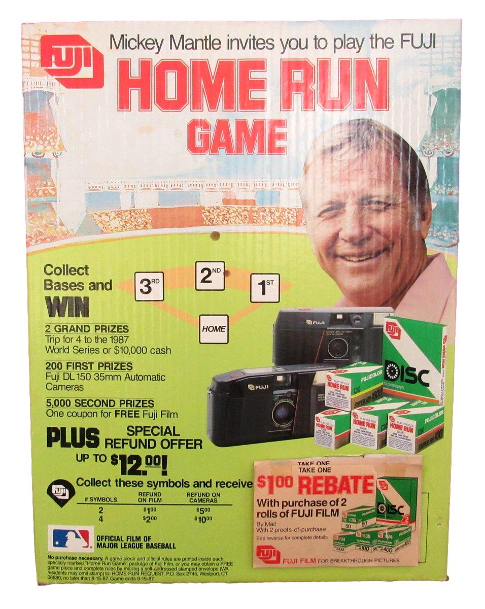 Mickey Mantle 1987 Home Run Game 16 inches x 20 inches Store Display 195615