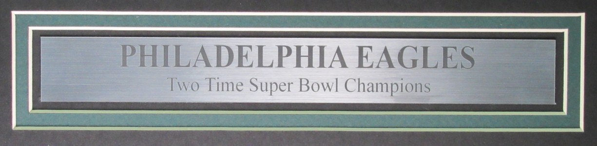 Brandon Graham/Milton Williams Signed 16x20 Photo Eagles SB LIX Framed JSA