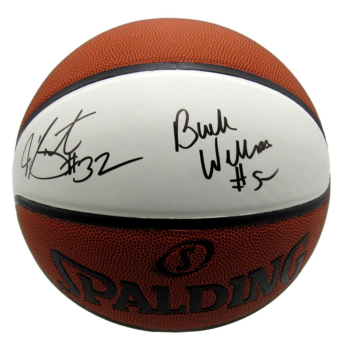 Buck Williams/Joe Smith Dual-Signed/Auto Spalding Basketball Beckett 195579