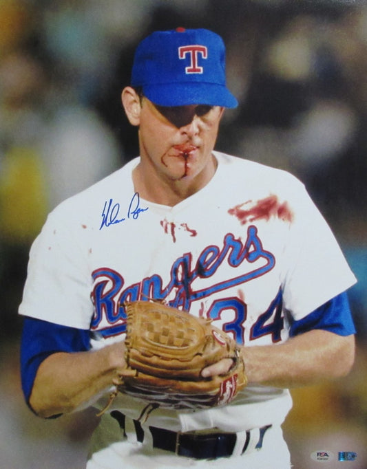 Nolan Ryan HOF Signed/Autographed 16x20 Photo Texas Rangers PSA/DNA 195336