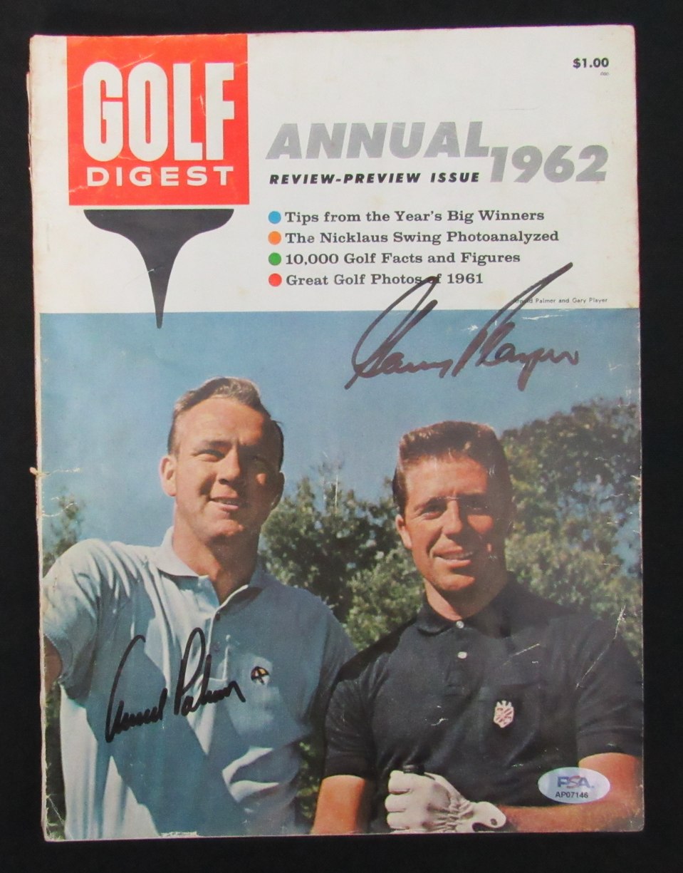 Arnold Palmer/Gary Player Dual-Signed 1962 Golf Digest Magazine PSA/DNA 1940778