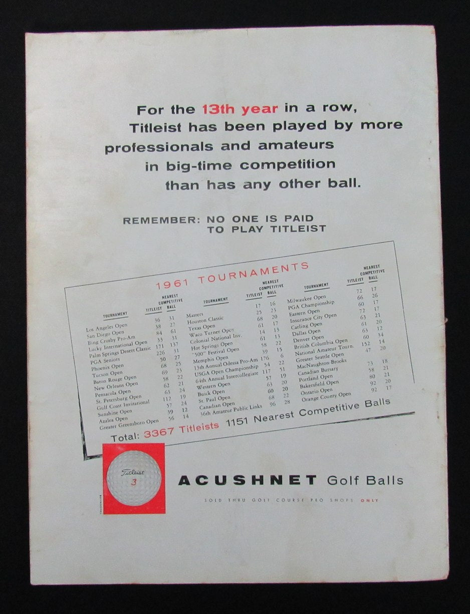 Arnold Palmer/Gary Player Dual-Signed 1962 Golf Digest Magazine PSA/DNA 1940778