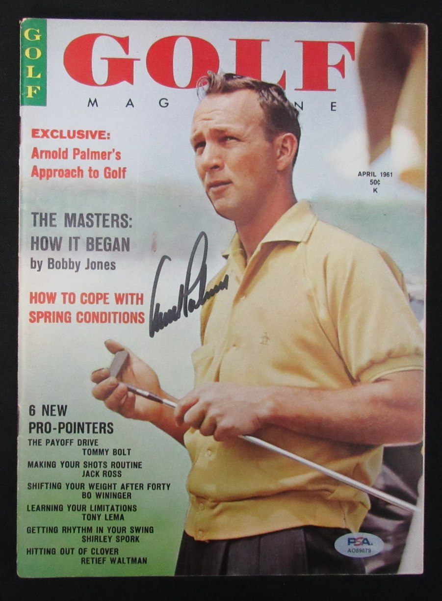Arnold Palmer Signed/Auto April 1961 Golf Magazine NO LABEL PSA/DNA 1940776