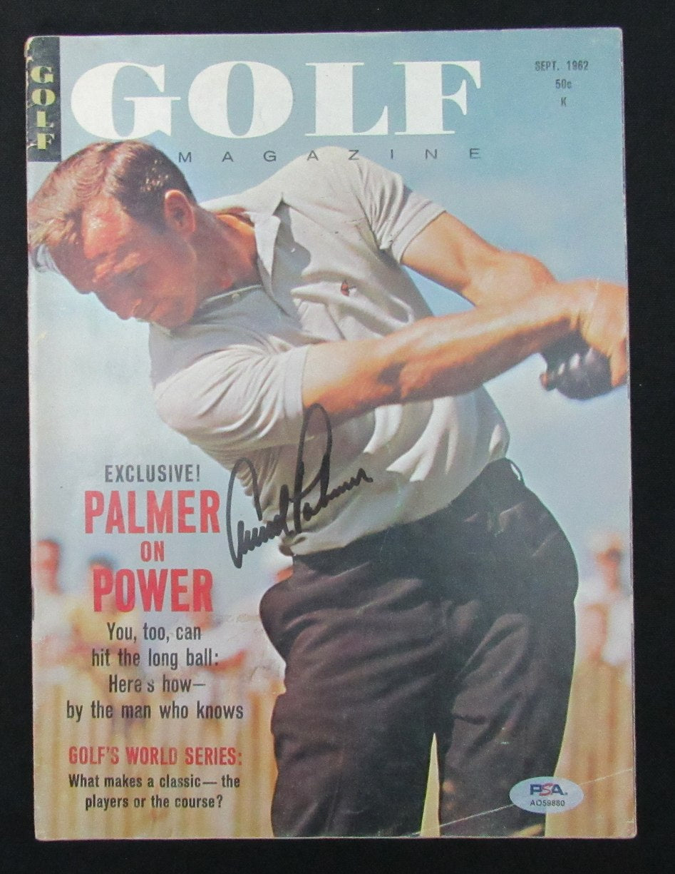 Arnold Palmer Signed/Auto September 1962 Golf Magazine NO LABEL PSA/DNA 1940775