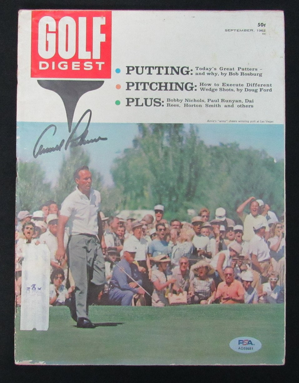 Arnold Palmer Signed/Auto September 1962 Golf Digest Magazine PSA/DNA 194074