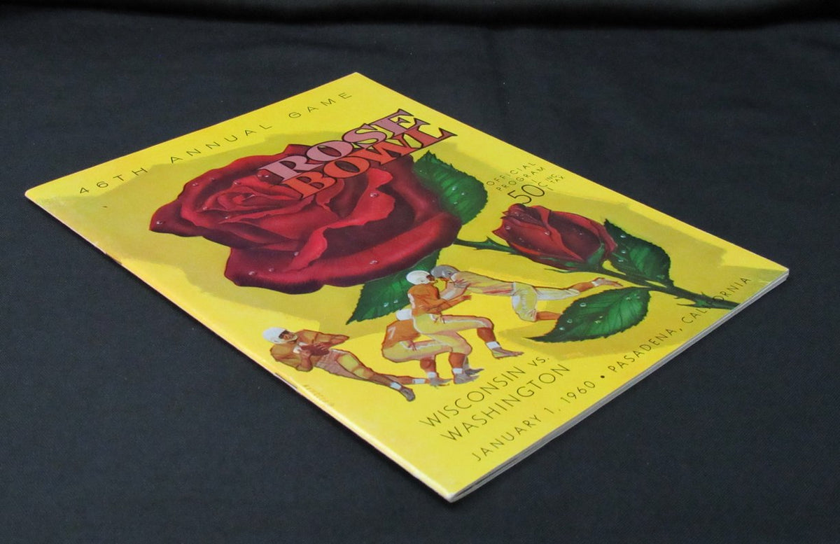 January 1, 1960 Rose Bowl Wisconsin vs. Washington Football Game Program 194107