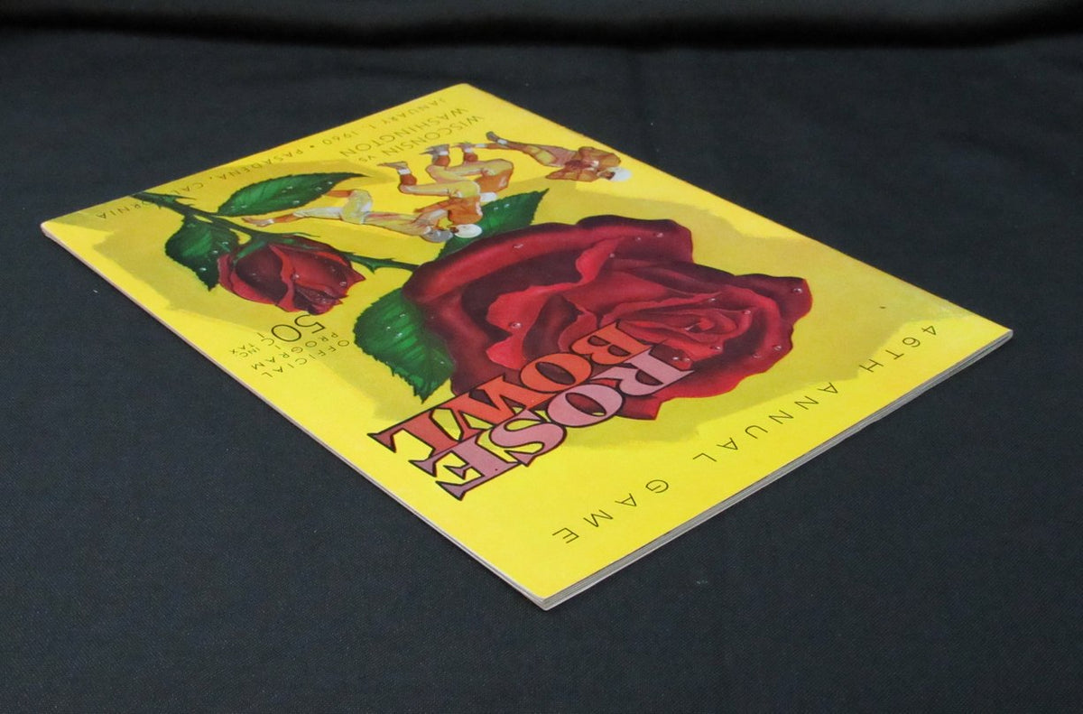 January 1, 1960 Rose Bowl Wisconsin vs. Washington Football Game Program 194107