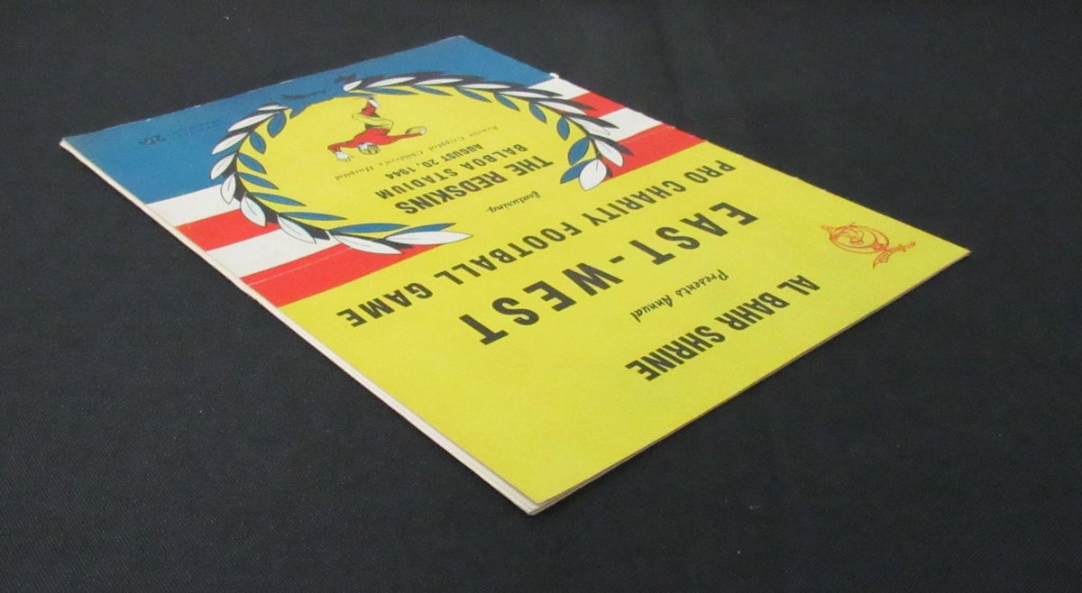 August 20, 1944 East-West Pro Charity Football Game Program Sammy Baugh 194116