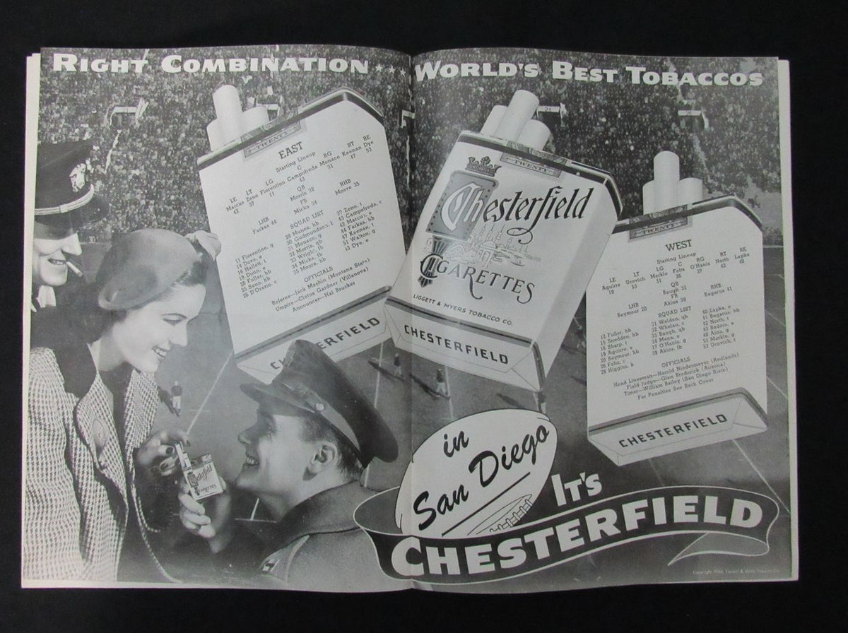 August 20, 1944 East-West Pro Charity Football Game Program Sammy Baugh 194116